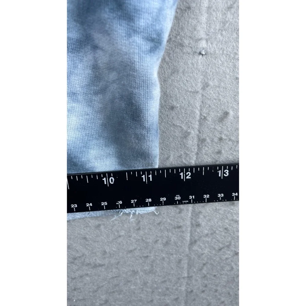 True Religion Shorts Mens 2XL‎ Blue Tie Dye Fleece Sweat Drawstring Logo Casual